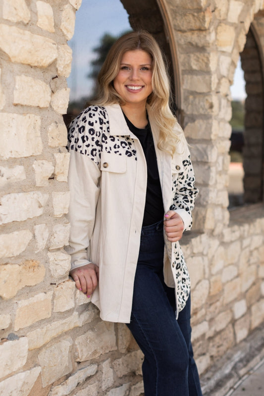 31016 CORDUROY LEOPARD JACKET 5PCS