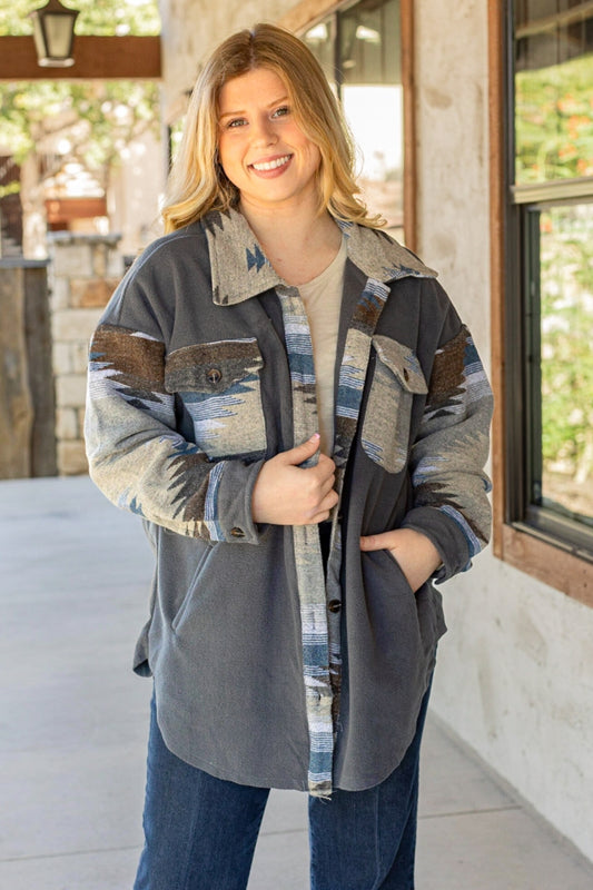 22071 AZTEC PRINT JACKET 4PCS