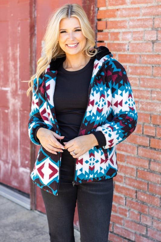 38 SHERPA WESTERNHOODED DOUBLE LAYER THICKEN JACKET 4PCS