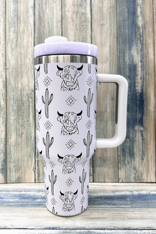 31130 HIGHLAND COW STAINLESS STEEL TUMBLERS CUP 40oz