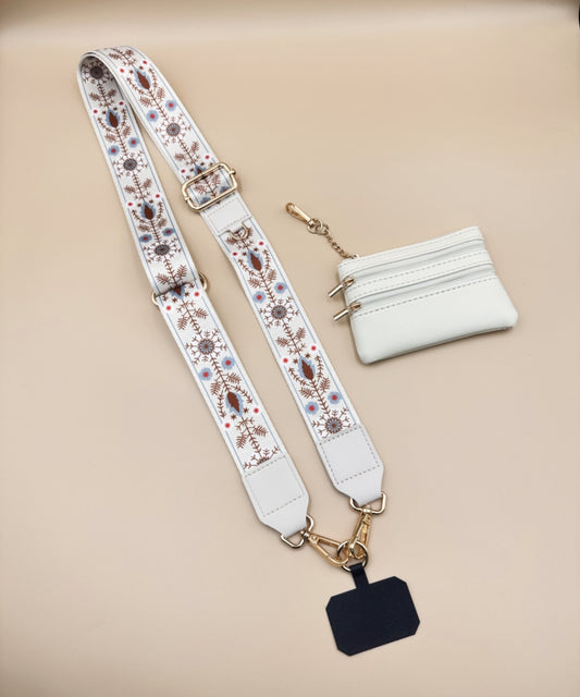 2687 HANDBAG STRAP ZIPPER POUCH PHONE HOLDER WRIS