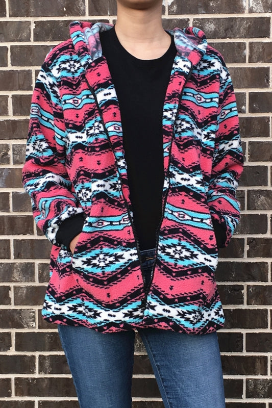 111-2 SHERPA HOODED JACKET 5PCS