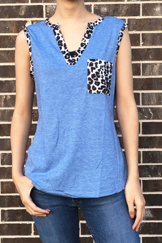 3018 TANK TOP BLUE 4PCS