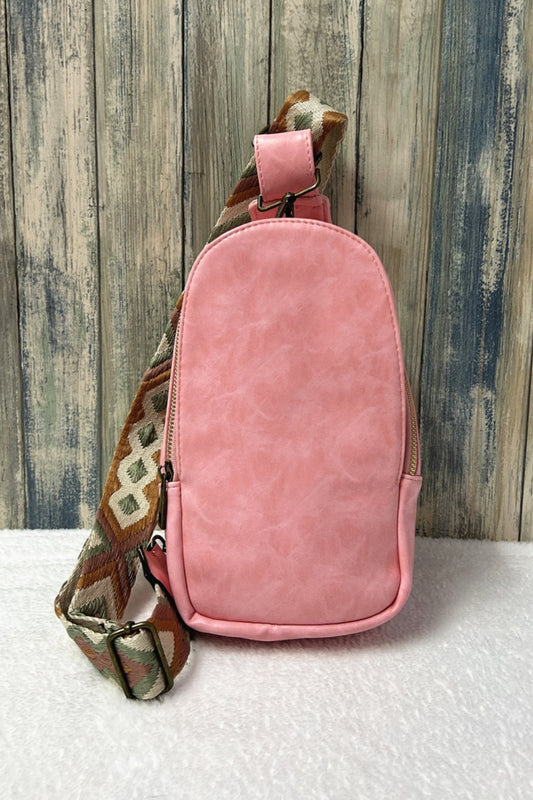 3422 SOLID SLING BAG PINK