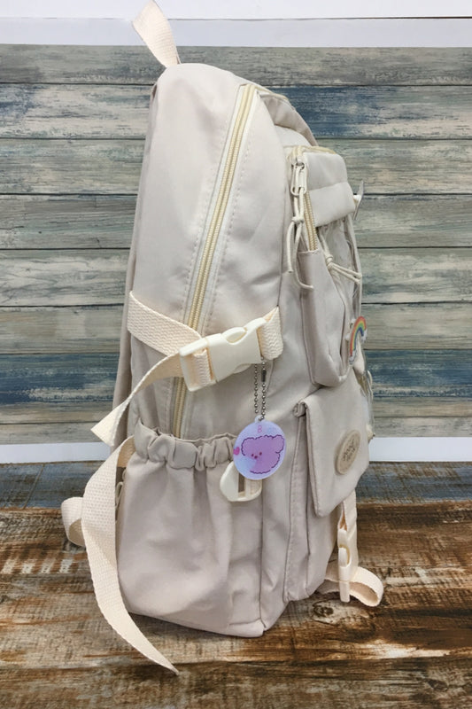3687 SOLID BACKPACK CREAM