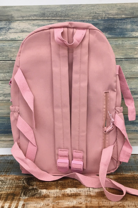 3687 SOLID BACKPACK PINK