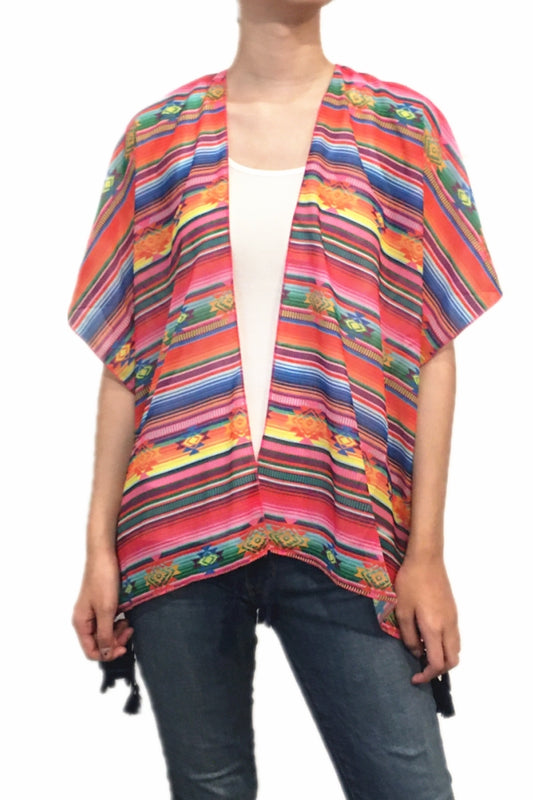 2175 AZTEC PRINT KIMONO