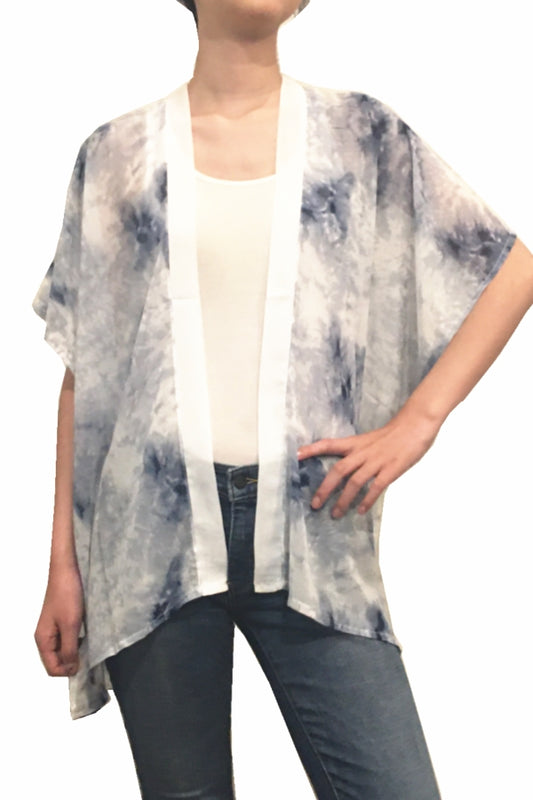 2177 TIE DYE KIMONO GREY