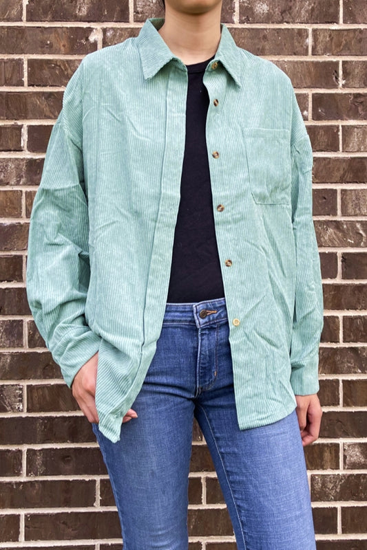 9838 SOLID JACKET TURQUOISE 5PCS