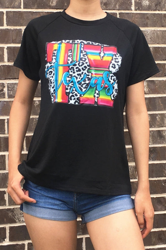 980 TEXAS PRINT TOP 6PCS