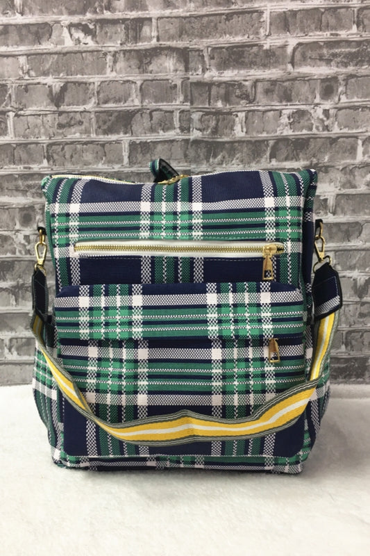 3300 PLAID BACKPACK BLUE