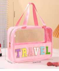2616 TRAVEL LETTER CLEAR MAKEUP BAG