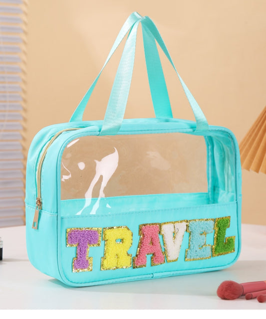 2616 TRAVEL LETTER CLEAR MAKEUP BAG