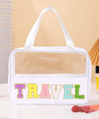 2616 TRAVEL LETTER CLEAR MAKEUP BAG