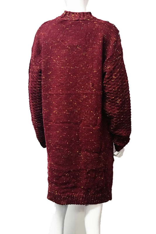 1120 CARDIGAN BURGUNDY