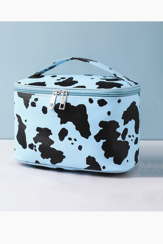 2618 TRAVEL MAKEUP BAG COW PRINT MAKEUP BAG