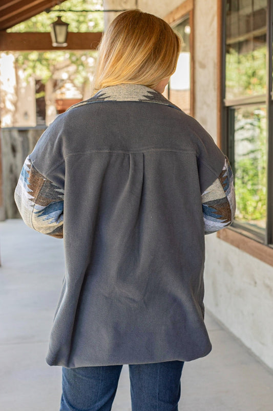 22071 AZTEC PRINT  JACKET 4PCS