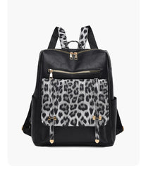 2621 LEOPARD BACKPACK HANDBAG