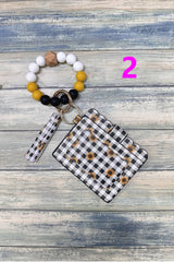 11120 SILICONE BEADED BRACELET CARD HOLDER