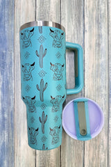 31130 HIGHLAND COW  STAINLESS STEEL TUMBLERS CUP 40oz