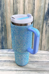 3767 RHINESTONE STAINLESS STEEL TUMBLERS 40 OZ