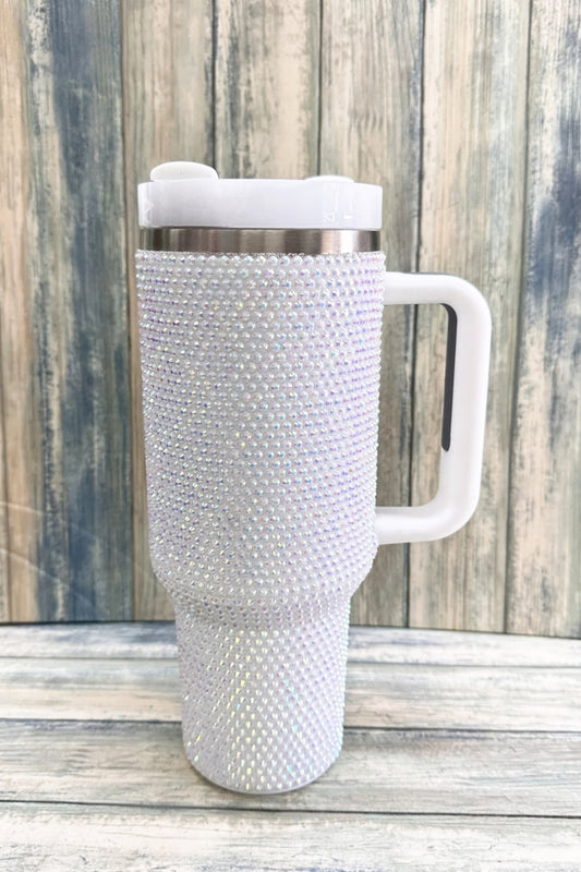3767 RHINESTONE STAINLESS STEEL TUMBLERS 40 OZ