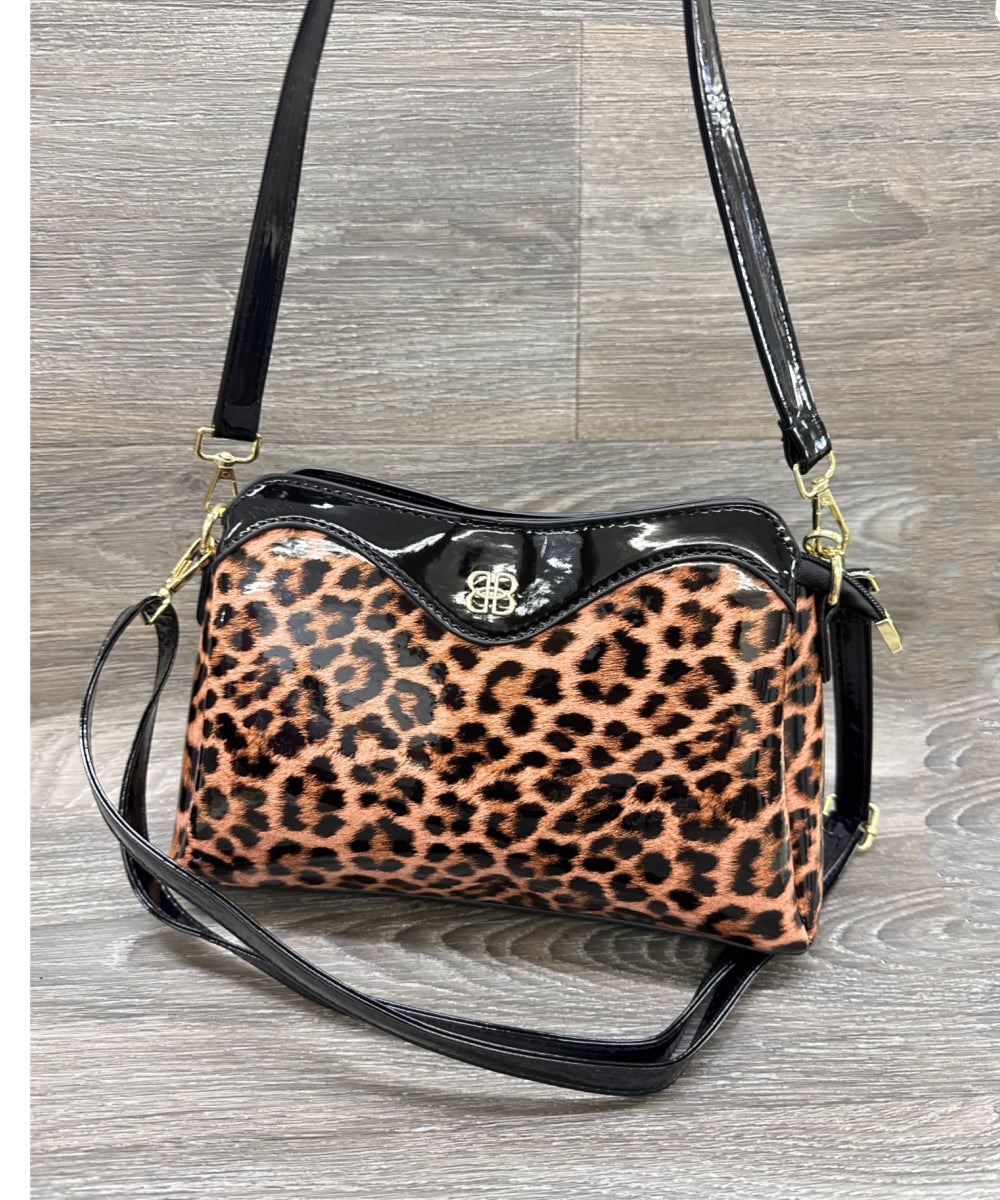 2623 LEOPARD PURSE CROSSBODY HANDBAG