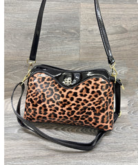 2623 LEOPARD PURSE CROSSBODY HANDBAG