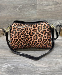 2623 LEOPARD PURSE CROSSBODY HANDBAG
