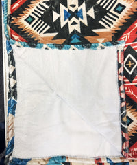 2602 AZTEC WESTERN PRINT FLANNEL BLANKET