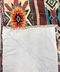 2604 AZTEC WESTERN PRINT FLANNEL BLANKET