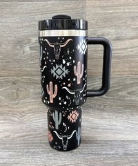 2677 LONGHORN STAINLESS STEEL TUMBLERS CUP 40oz