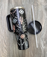 2677 LONGHORN STAINLESS STEEL TUMBLERS CUP 40oz