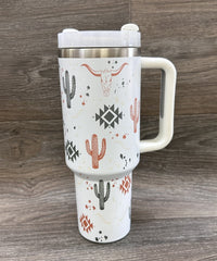 2677 LONGHORN STAINLESS STEEL TUMBLERS CUP 40oz
