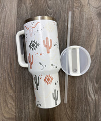 2677 LONGHORN STAINLESS STEEL TUMBLERS CUP 40oz