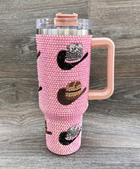 2670 WESTERN RHINESTONE INSULATED TUMBLERS 40oz