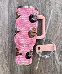 2670 WESTERN RHINESTONE INSULATED TUMBLERS 40oz