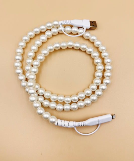 2692 BEADED PHONE CHARGING CABLE 4-IN-1