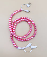 2692 BEADED PHONE CHARGING CABLE 4-IN-1