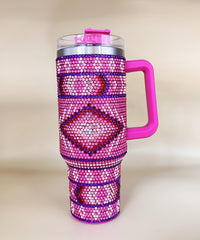 2668 WESTERN RHINESTONE INSULATED TUMBLERS 40oz