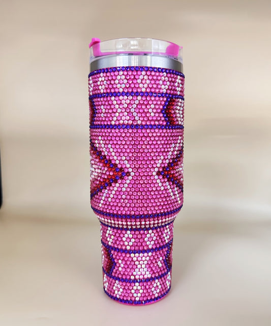 2668 WESTERN RHINESTONE INSULATED TUMBLERS 40oz