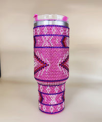 2668 WESTERN RHINESTONE INSULATED TUMBLERS 40oz