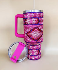 2668 WESTERN RHINESTONE INSULATED TUMBLERS 40oz