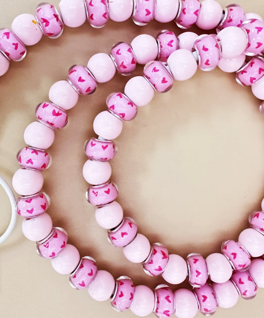 26103 BEADED PHONE CHARGING CABLE 2-IN-1