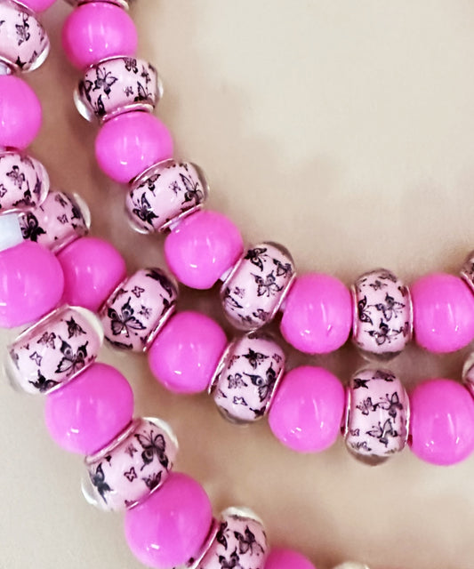 26102 BEADED PHONE CHARGING CABLE 2-IN-1