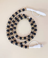 26100 BEADED PHONE CHARGING CABLE 2-IN-1