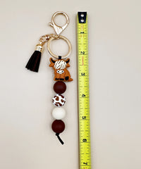 2680 SILICONE BEADED BRACELET &  KEYCHAIN 2PCS