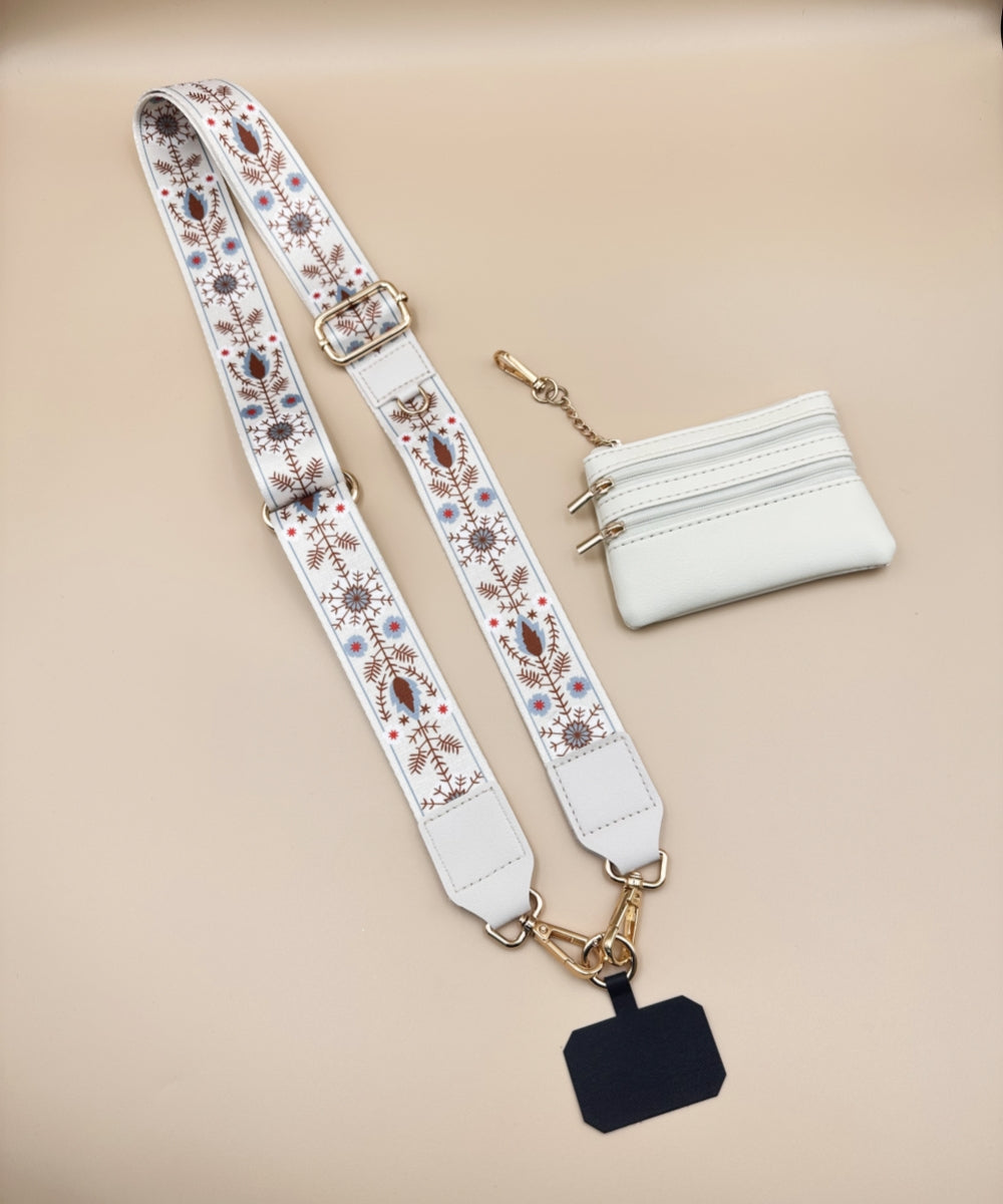 2687 HANDBAG STRAP ZIPPER POUCH PHONE HOLDER WRIS