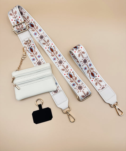 2687 HANDBAG STRAP ZIPPER POUCH PHONE HOLDER WRIS