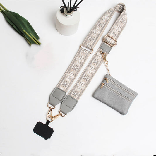 2689 HANDBAG STRAP ZIPPER POUCH PHONE HOLDER WRIS